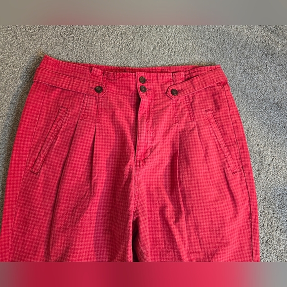 Sundance Claret Red Vie Re Reve Pants Fall Cottagecore Countryside Chic Cuffed - Picture 4 of 10